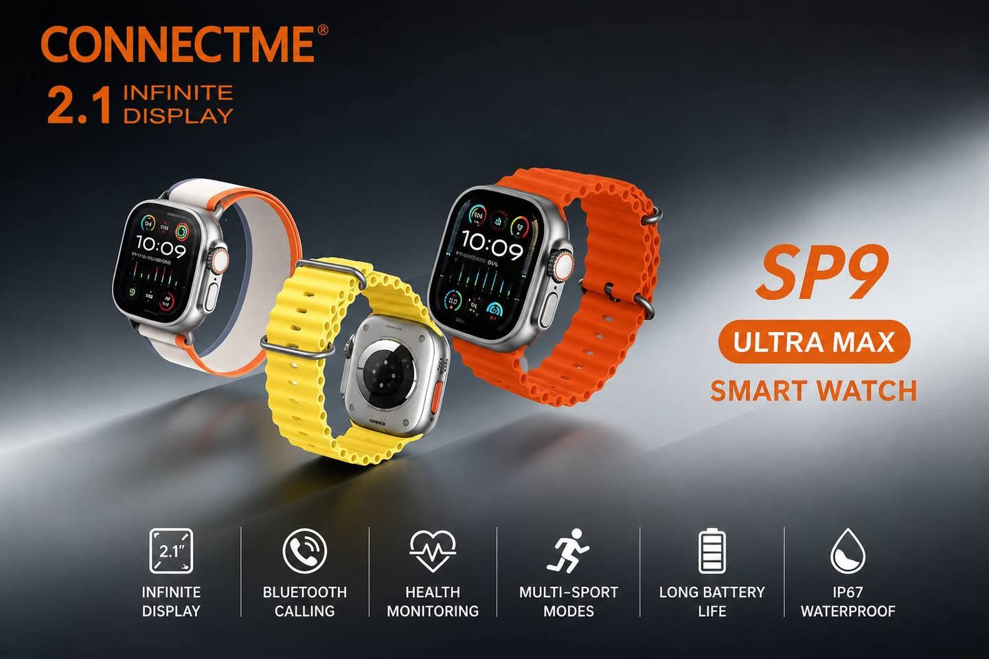 منتج مضمون لاتفوت الفرصه ✨✨
⌚ ساعة CONNECTME SP9 Ultra Max الذكية
استمتع بتجربة تقنية متكاملة مع شاشة كبيرة 2.1 بوصة عالية الوضوح، وتصميم عصري أنيق يناسب جميع الأوقات.
✅ إجراء واستقبال المكالمات عبر البلوتوث
✅ متابعة معدل نبضات القلب والأنشطة اليومية
✅ أوضاع رياضية متعددة
✅ بطارية تدوم لفترة طويلة
✅ مقاومة للماء IP67
✅ إشعارات التطبيقات والرسائل مباشرة على الساعة
الأناقة والتكنولوجيا في ساعة واحدة بسعر مميز 🔥
📩 تواصل معنا الآن للحجز والاستفسار.


**إذا كنت صاحب هذا الإعلان وتريد حذفه لأي سبب، رجاءا أرسل رسالة إلى الدعم الفني**