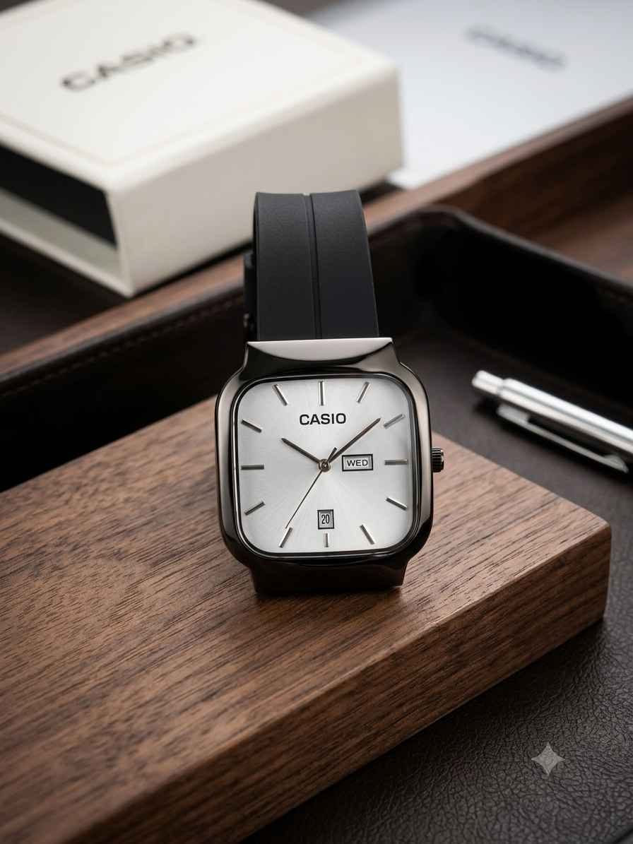 لبساطة هي الرمز الحقيقي للأناقة. ✨
​لعشاق التميز والتفاصيل الهادئة، ساعة Casio بالتصميم المربع العصري الذي يجمع بين طابع الفخامة الكلاسيكي واللمسة الرياضية المريحة.
​المينا: فضي ناصع مع نافذة لعرض اليوم والتاريخ.
​الهيكل: رمادي داكن (Gunmetal) يضفي عمقاً وجاذبية.
​الحزام: سيليكون فاخر يمنحك الراحة طوال اليوم.
​💼 الخيار المثالي لإطلالتك اليومية والرسمية.
​📥 للطلب أو الاستفسار، تواصل معنا عبر الرسائل الخاصة. أربيل, العراق


**إذا كنت صاحب هذا الإعلان وتريد حذفه لأي سبب، رجاءا أرسل رسالة إلى الدعم الفني**