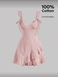 شي إن • فستان وردي • مقاس S