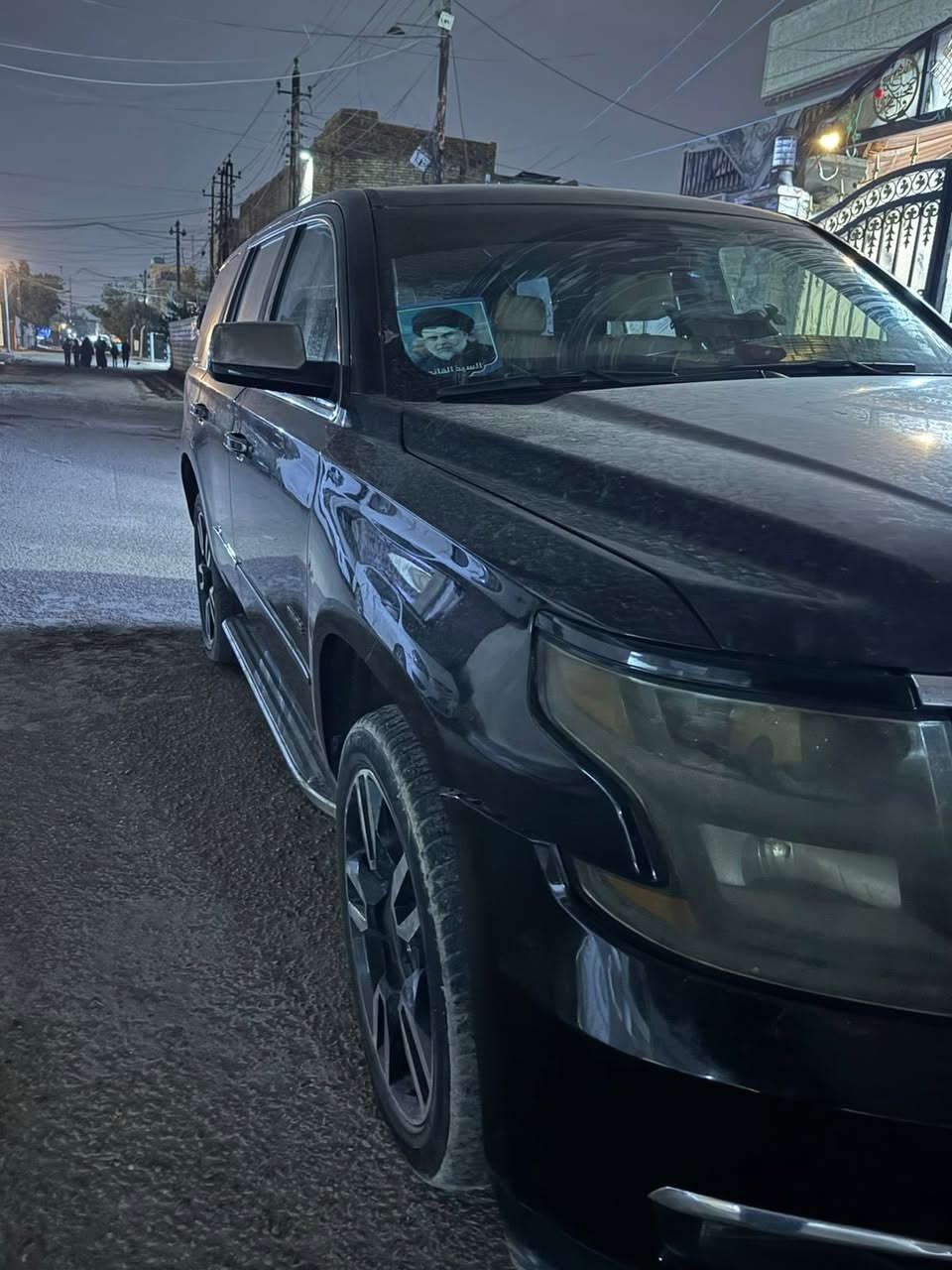 شوفرليت تاهو 2017
سيارة كلين مصبوغة عام تغيير لون
سابقاً احمر السنوية تقرة لون اسود 
المواصفات سيارة عمية السيارة كفالة گير محرك
المحرك 8سلندر 
السعر المطلوب 31الف وبي مجال حگ الجية 
العنوان بغداد الشعب
رقم الهاتف ***********ما متواجد على الفيس
