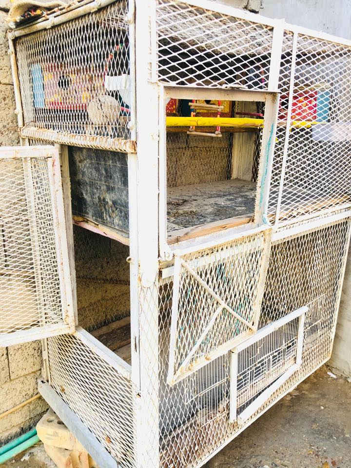 قفص للبيع طابقين وبيه تايرات من جوه قفص يدوي قوي لاتصال *********** أو علق وراسلك
