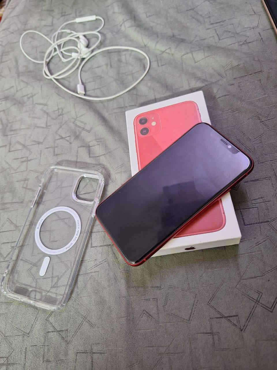 سلام عليكم
ايفون ١١عادي اللون احمر جهاز نظيف 100% ما مفتوح ابد ذاكره 256 بطاريه 76 كرتونه واغراضه موجوده المكان بغداد حي العامل *********** واستاب سعر 325الف بي مجال
