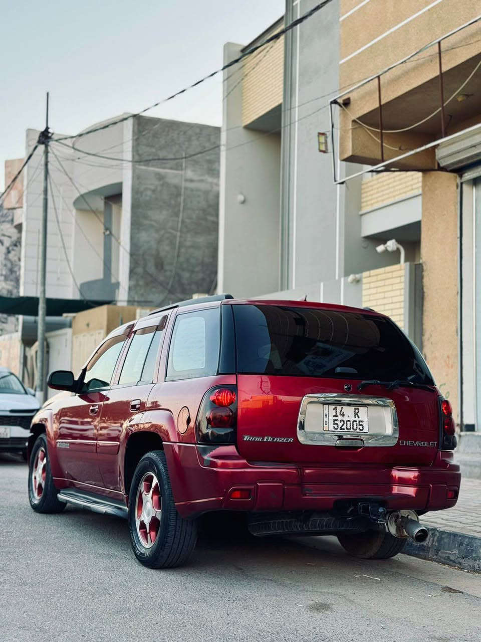 شوفرليت بلايزر موديل2003 فول مواصفات LTZ 
بدون صبغ بدون تبديل كفالة عامة
سلايت كشن جلد كهربائي هيتر
فور ويل 4X4 تحديد سرعه
مكينه كير  شرط
حداديه امامي وخلفي جديد
تخم تاير

سنويه هزه جديده  
السياره جاهزه..

السعر 98$

الرقم ***********

مكاني كربلاء كربلاء, العراق
