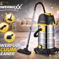 مكنسة برميل باورماكس الألمانية – سعة 30 لتر إذا تريد قوة ما ترحم وغبار...