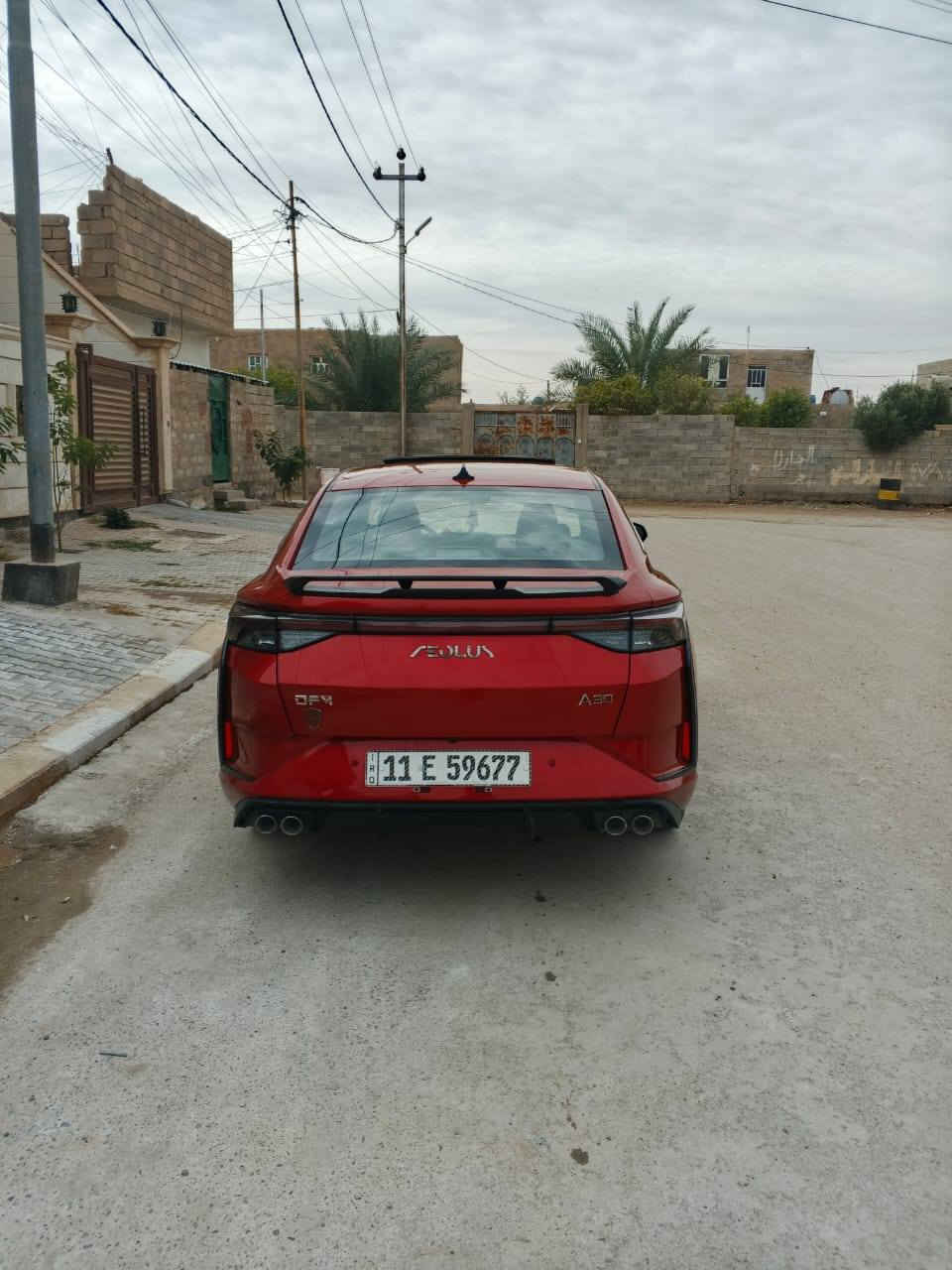 السلام عليكم....
شاين A30  2022 جديدة 
السيارة فووول مواصفات فئة S اعلى فئة بالشاين 
محرك 1500T
المسافة المقطوعة 67 الف فقط
داخل احمر بلاد 
قطعتين تبريد ثلج 
سلايت روف 
دبل شاشة 
ليد نهاري 
لد خلفي متصل 
انظمة قيادة 
وهواي موصفات بعد ....
بيها صبغ جاملغ امامي بدون دواخل ولا يرباك ...
السعر (113) وبيها مجال شي قليل تحويل مباشر ...
مكان السيارة (الانبار -قضاء هيت)
للاستفسار (***********-***********)
غير متواجد عالفيس فقط واتساب
