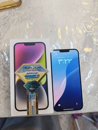 ايفون 14 بلاص دبل شريحة  128 كيكا  بطارية 83  نسبة النظافة 100% جديد و...