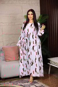 دشداشة نسائية • كشمير سيلين • فري سايز ٩٠كغ