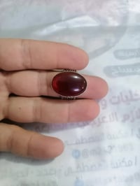 عقيق يماني • أحمر • صياغة يدوية