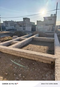 كاع للبيع بها تكعيب مقاطع قلان تبه المساحه 100 م معامله تمليك باسمي سن...