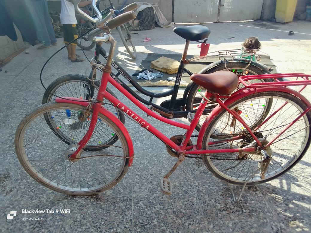 بيسكلات للبيع حجم 26 سعر150ثنينهن الاسو طاك تيوب  الكدام الاحمر كلشي مابي سعر الاحمر 75 والاسود 75 بيهن مجال عنوان بصره ابو الخصيب الرقم ***********
