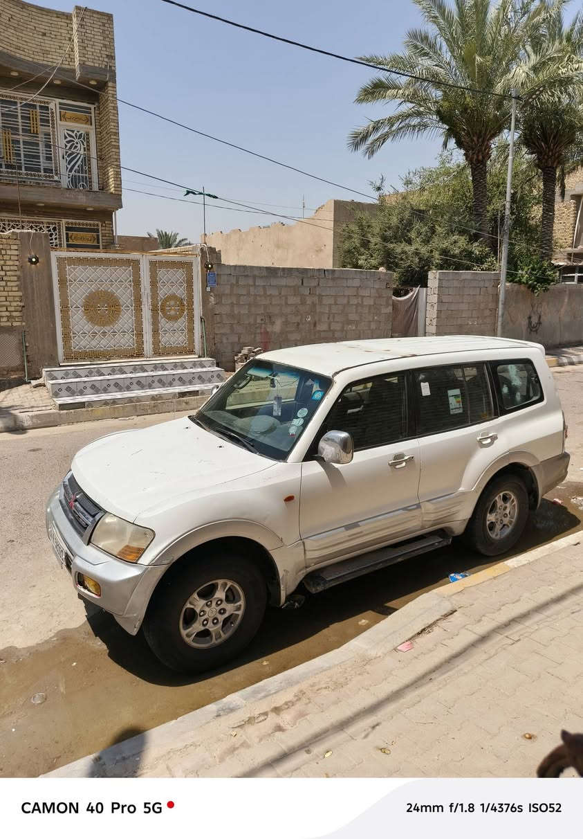 باجيرو 2001 محرك vvt 3000   بيها منظومة غاز سيارة نضيفه السعر 75 وبيها مجال بسيط  *********** سنوية مشروع وطني رقم بصرة
