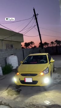 هونداي اكسنت GDiموديل 2013امريكي حادث جاملغ امامي وباقي السياره مكفول ...