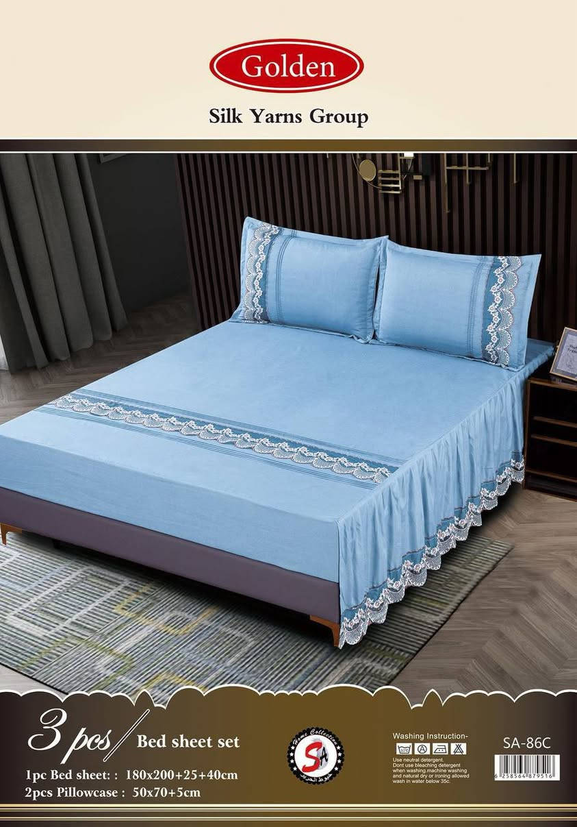 على بركة الله 
#الموسم_الصيفي توفر جرجف كولدن من شركة خيوط الحرير 

استعد لفصل الصيف بأناقة وانتعاش مع طقم جرجف نفرين  قطع سادة كيبور، تصميم فاخر يلائم أجواء الصيف وخامة مريحة مثالية للنوم الهادئ.

🛏️ محتويات الطقم – 3 قطع:
 • ✅ جرجف (تلبيسة دوشك) بقياس 180×200+25+40 سم – قياس جامبو كبير مع دبل نزال أنيق
 • ✅ وجهان مخدة بقياس 50×70+5 سم – كيبور راقٍ

🎨 التصميم:
 • سادة أنيق بتطريز ناعم “شغل كيبور 
 • أطراف طويلة (دبل نزال) تمنح مظهرًا ملكيًا للفراش
 • خامة صيفية مريحة، باردة على البشرة


**إذا كنت صاحب هذا الإعلان وتريد حذفه لأي سبب، رجاءا أرسل رسالة إلى الدعم الفني**