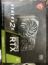 كارت شاشة للبيع msi 3060ti نسخة oc يعني يجي مكسور سرعة من شركة  8GB   ...