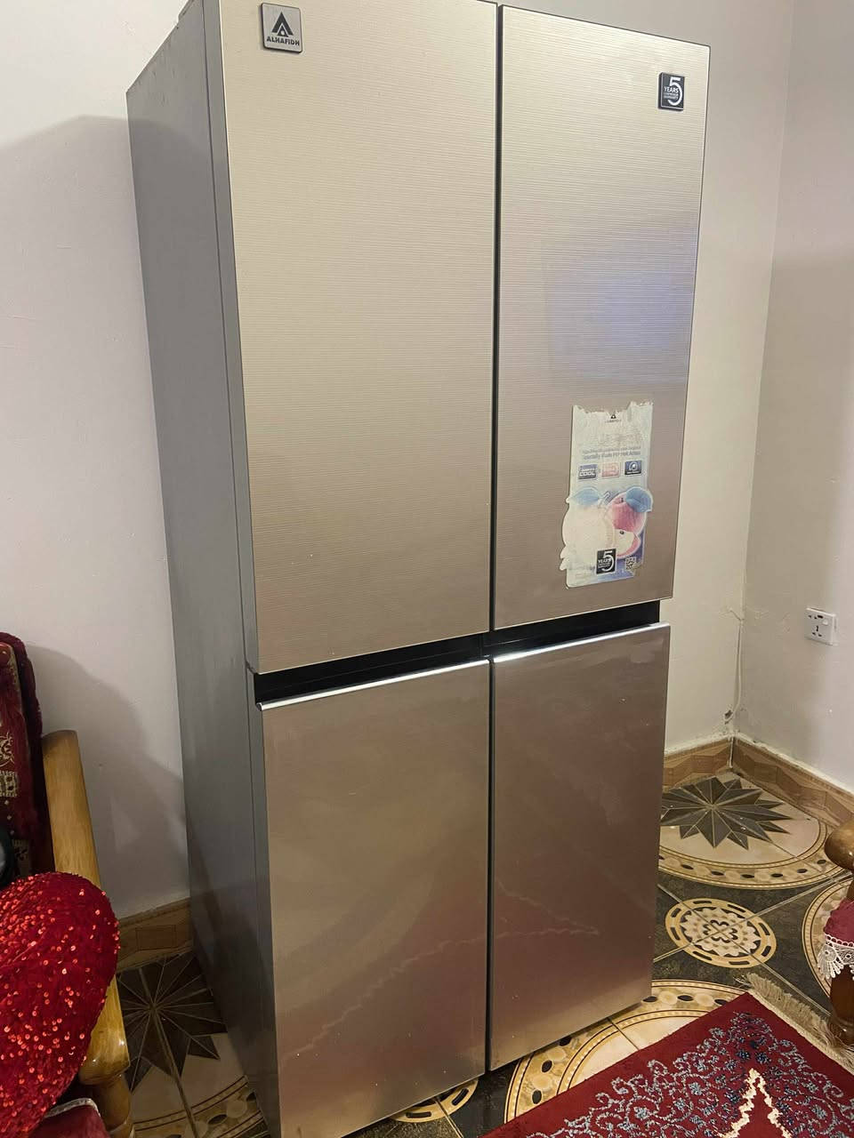 ثلاجة 4 ابواب الحافظ فول تبريد  سعر : 400 قفل  الجديدة مالتهة ب 750 الله شاهد وروح عامل عليهة ثلاجة حديثة مكاني : بغداد محمودية رقم : *********** واتساب + ماسنجر متواجد وكل الهلا بيكم 🌹🌹
