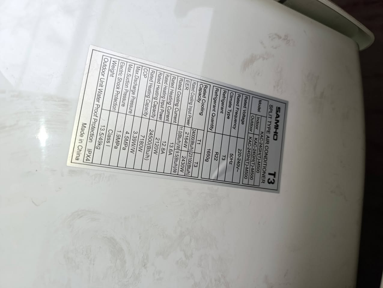 متاح سبلت شرط بلادي غازه 22Rنوع الماطور T3 مستخدم 3اشهر ***********
