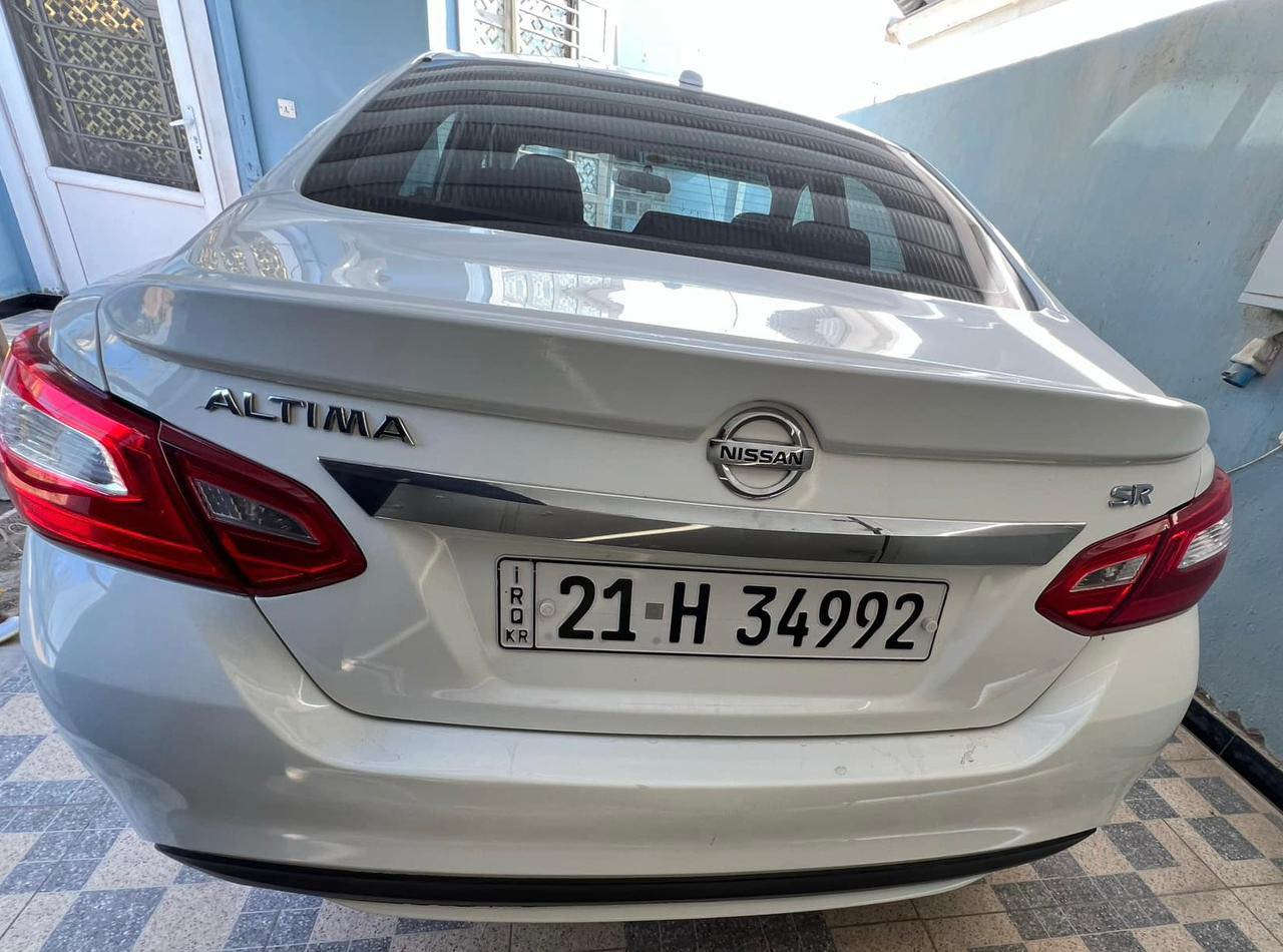 نيسان اليتما 2017امريكي حادثها جاملغ بنيد بدون ايرباك سياره لون ابيض رقمها سليمانيه باسمي مكاني بغداد رقم ***********سعرها 115ورقه
