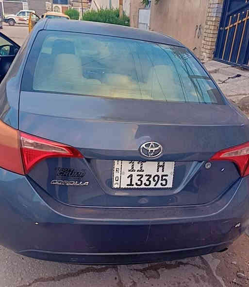 كورلا امريكي.  2018. رقم بغداد جديد سنويه جديده بسمي
ضرر خلفي من جهة السائق جاملغ الخلفي بدون تبديل صبغ جاملغ الخلفي والباب موجود بالسونار 
بدون دواخل. بدون تبديل 
كير  محرك. تبريد مكفول. 
رادار.  حجر بيئه موجود 
مكان بغداد   السعر 129 ورقه بيه مجال.      
***********
