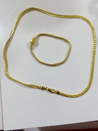 طقم سوار وزنجيل • ختم K18 • ٣١غ