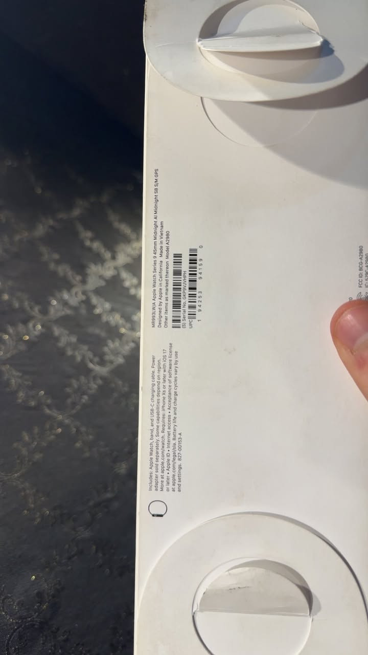 سلام عليكم

Apple Watch Series 9 45mm Midnight 

 🔋 89 

سيرها الاصلي موجود ممستعمل للبيع فقط مكاني بغداد السعر خاص 

***********
