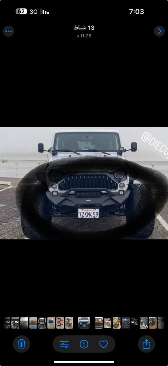 السلام عليكم  للبيع 
دعاميه اماميه وزن خفيف جداً 
دعاميه بلاستك اصليه 
فندرات حديد ربع 
سبيسرات   
درع داخلي رول گيج حمايه 
هوك امامي سحب 
دوس روبيكون حديد 
درع گير اصلي
***********
