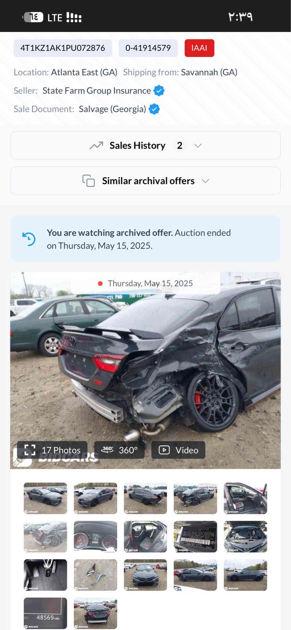 عربى/کوردی
سعر بلاش 19800$
كامري, TRD, 2023🔥🔥🚀🚀
عدد الأميال :49000ميل
ارباك فقط بدات الباقي كلها سليمة 
ضرر:جاملغ خلفي و بابخلفي وجاملغ صبغ امريكي مجموع 3قطع
سلندر: 6 سلندر
محرک: 3.5
الكاميرا الخلفية - مستشعر وقوف - تدفئة المقاعد - بصمة - مسند الذراع - مثبت السرعة - شاشة - مراقبة النقطة العمياء - مقاعد كهربائية - 8 وسادة هوائية - مصابيح زينون الأمامية - المصابيح الأمامية ليد - أبل كاربلاي - تحذير من الاصطدام الأمامي

📍العنوان: اربيل  -  شركة هشيار عمر  كارس
   

كورك و فايبر☎️-[***********]
اسيا و واتساب ☎️-[***********]

********************
تۆیۆتا
کامری, TRD, 2023
ماوەی ڕۆیشتن :49000 ميل 
ارباك تةنها بةردةى تةقيوه 
بۆیاغ: جاملغى دواوةو جاملغى و دةرگاى دواوه و جاملغيكى سبوغى امريكيه 
واتا 3 پارچه صبغ 
پستۆن: 6 پستۆن
بزوێنەر: 3.5
 نرخ /19800$ 🔥 
کامێرای دواوە - حەساس - گەرمکەرەوەی کوشن - بەسمە - ڕاگری مەچەک - دیاریکرنی خێرایی - شاشە - ئاوێنەی ڕادار - کورسی کارەبایی - 8 پەرەشووت - لایتی پێشەوەی زینۆن - لایتی پێشەوەی لید - ئەپڵ کارپلەی - ئاگاداری بەریەککەوتنی پێشەوە

‏Rear Camera - Parking Sensor - Seat Heating - Keyless Entry - Armrest - Cruise Control - Screen - Blind Spot Monitor - Electric Seats - 8 Airbags - Xenon Headlights - LED Headlights - Apple Carplay - Forward Collision Warning

📍  ناونیشان: هەولێر کۆمپانیای هشيار عمر کارس 
       

كورك و فايبر☎️-[***********]
اسيا و واتساب ☎️-[***********] أربيل
