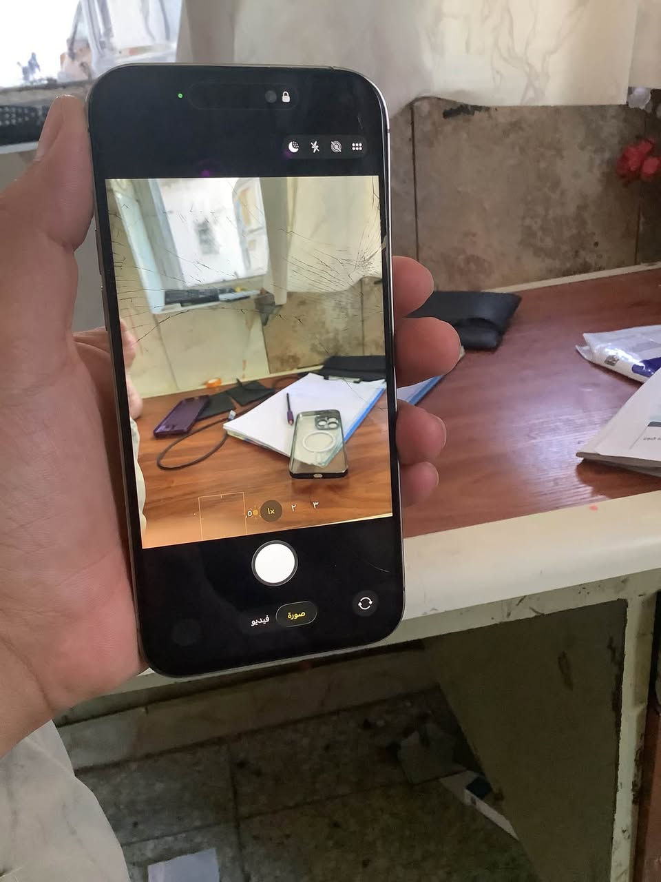 📱 آيفون 14 برو ماكس (iPhone 14 Pro Max) للبيع
الذاكرة: 256 جيجابايت

 النسخة: شرق أوسط

 نسبة البطارية: 76% (شد شركة)

 الملحقات: الكارتونة الأصلية موجودة ومطابقة للسيريال

 الحالة: الفيس أيدي (Face ID)، الكاميرات، الجرس، والسماعات شغالة 100% وبأفضل أداء

⚠️ توضيح حالة الشاشة بكل أمانة:

الشاشة مبدلة، وحالياً بيها كسر بالجلاس الخارجي فقط، أما اللمس والألوان وشغل الجهاز كُله طبيعي وممتاز ومابيه أي شائبة.

📞 للتواصل والاستفسار: ***********

📍 المكان: [البلديات]
