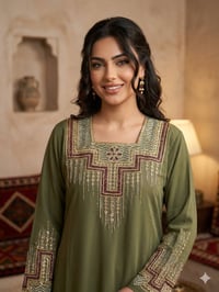 دشداشة كشمير • مطرز • مقاسات ٢XL-٥XL