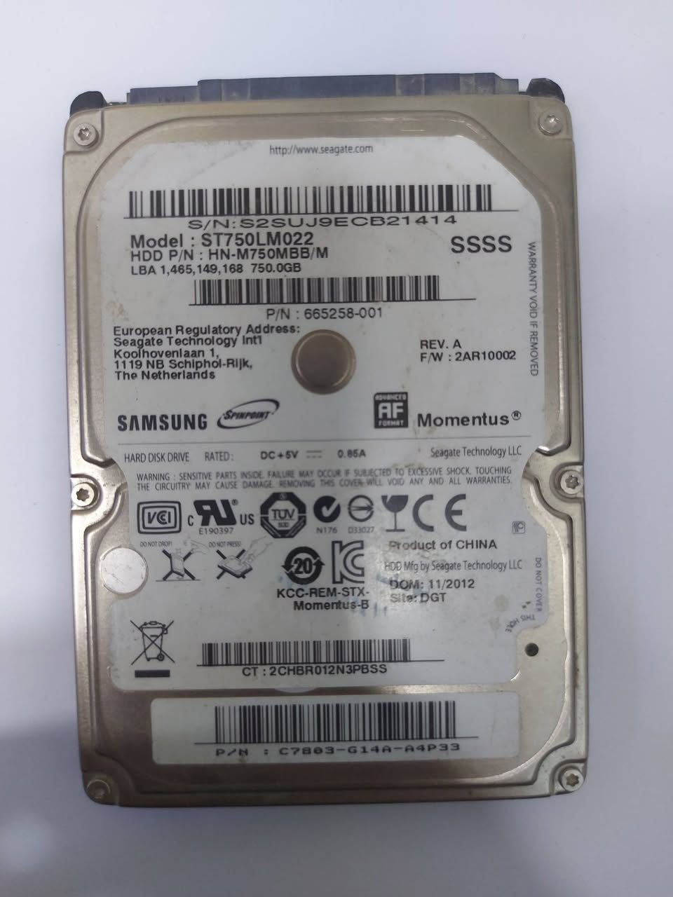 السلام عليكم
هارد توشيبا 1TB
هارد سامسونج 750 GB
راك USB3 
شغالات وعالفحص
كلهن ب 150 الف 
مكاني نجف  ***********
توصيل 5 الف 
اذا سعرهن هواي خلي السعر الي يعجبك 
واذا سعرهن قليل أمانة الله تگلي 😄😄
