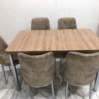 ميز طعام تكبير و تزغير الحجم 6 كراسي سعر 175 وبي مجال عنوان بغداد مدين...