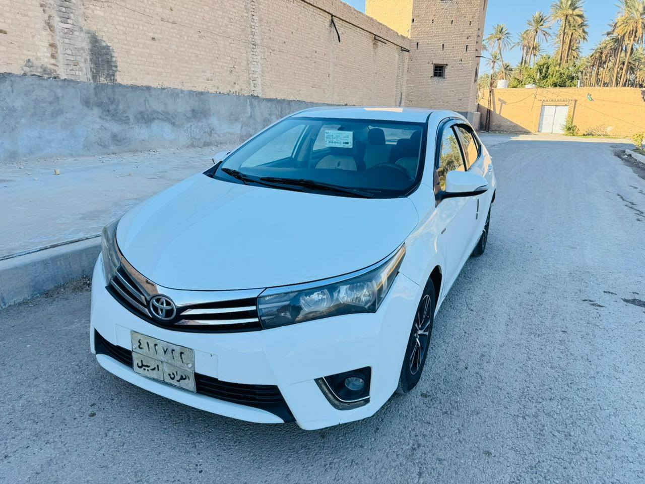 السلام عليكم جميعٱ
للبيع تويوتا كورلا خليجي موديل 2016 محرك 1800
لمتتد
شاشه
كامره 
حساسات خلفيه اماميه 
ويل كب 
داخل لونين 

سياره بيه باب وجاملغ كلير اثر شخط فقط بدون اي حادث بدون معجون
سياره جاهزه من مكينه وكير وحداديه تخم تاير  ماتصرف عليه الف

سنويه جديده لل 2027
تحويل وكاله 
مكان سياره بابل
السعر 124
لاتصال 
***********
*********** حلة, بابل
