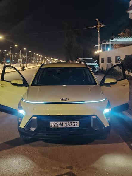 السلام عليكم هونداي كونا 2025 فول مواصفات SEl  تعديل جاملغ وقبق جنطة شوية ماشية 17000 ميل حقيقي رقم أربيل الدولي السعر 172$ للاستفسار ***********📞
