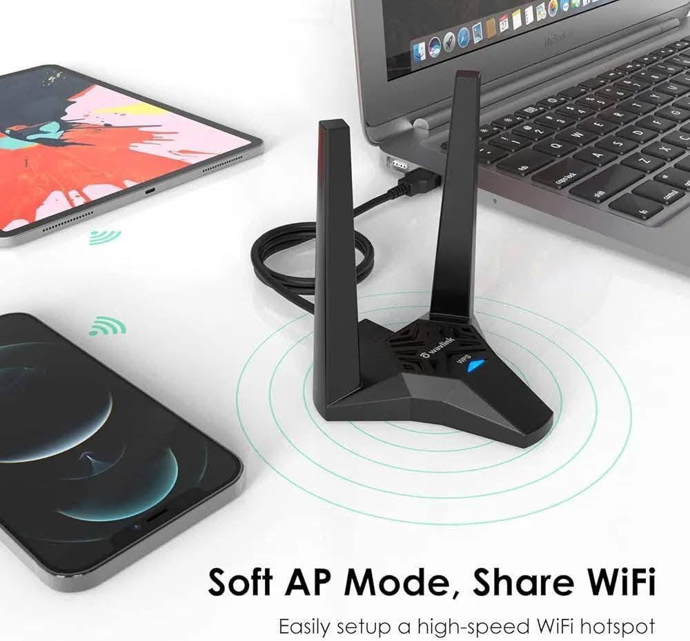 ادبتر واي فاي USB AC1300 من Wavlink 🫡🔥

سرعه اجماليه تصل الى 1300mbps ✅

تردد ثنائي  2.4GHz - 5.GHz بدون تقطيع ✅

منفذ USB 3.0 مع كيبل اطاله ✅

انتنا ثنائيه 3dBi ×2 يتحرك بجميع الأتجاهات ✅

يدعم خاصيه WPS ✅

السعر 20 الف فقط 🫡 🔥 

توصيل جميع محافظات العراق 5 الاف 🚙 🚗 

للأستفسار والحجز التواصل واتساب 📞 

***********

عنوان المركز : بغداد الحريه الثانيه شارع الحريه الثانيه قرب مكتبه الكراون مقابل صيدليه العنفوان مركز شمس للموبايل
