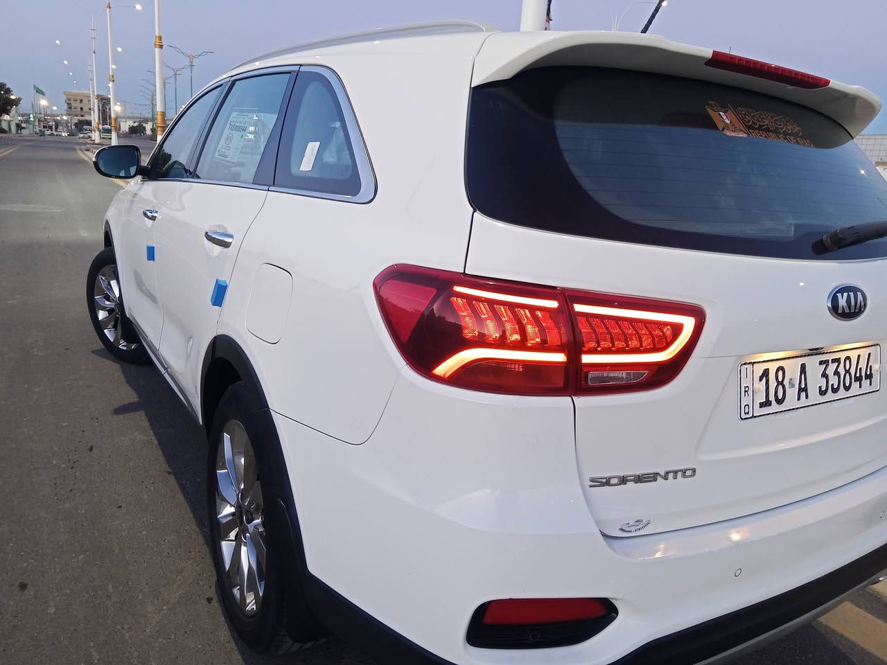 سلام عليكم بيع او مراوس كيا سورنتو 2019 خليجي 6سلندر  
كفالة عامة من الصبغ والضربه والبارد كله ع وضع الشركة فقط بنيد مبدل 
وسونار موجود بيها
7راكب 3قطع تبريد 
ترحيب 
بصمه 
بردات بلاد
جنطه بصمه ذكيه
المواصفات ماعدا الفتحة 
 شاشة حجم كبير
 كشنات الامامية كهربايئة + مساج 
 حساسات   
رقمها بابل 18دولي وسنويتها جديده 31  السيارة بالسماوه 
لايت زنون 3عدسات 
مرايات كهربائي
هزه جديده سيارة جاهزه
تحويل ثاني يوم 
السعر 240 وبيها مجال 
 رقم صاحب سيارة ***********
                         ‏‪078-104-35688‬‏
