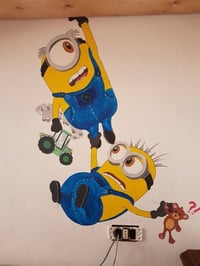 رسام كربلائي • رسم جداري • رسوم كرتونية