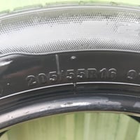 اسلام عليكم زوج تايرات نضاف كلش للبيع حجم 205/55R 16  يرهمن ع سياره سي...