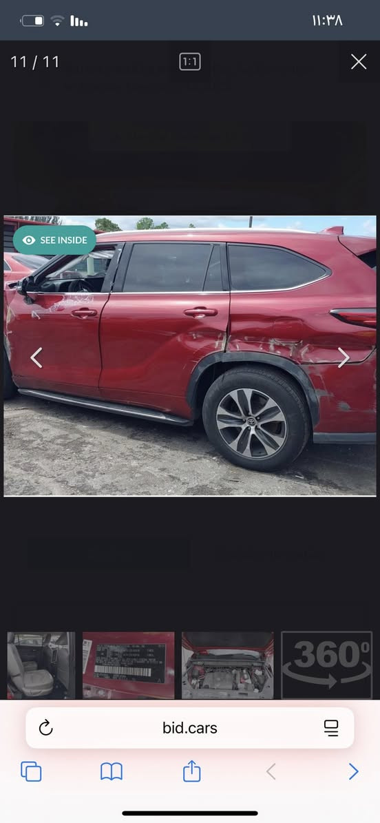 ‏ TOYOTA HIGHLANDER, XLE
تويوتا هايلاندر موديل 2022  وارد امريكي. 

الضرر  حزام مرفق مع الصور. 

ماشية 138 الف ميل 

محرك ستة سلندر بانزين

_بصمة

_سلايد

_كشنات جلد 

_كشنات تدفئة امامي 

_كشنات كهرب جهتين 

_صندوك كهرب 

_رادار امامي 

_رادار بالمري 

_تبريد منفصل

_ثلاث قطع تبريد

_سبعة راكب 

‏_auto hold 

_ثلاث وضعيات قيادة 

_هندبريك بصمة

_كروز سرعة

_مثبت مسار 

وباقي مواصفات XLE المعروفة 

السيارة ممرقمة . فحص أي محافضه تترقم 

للتواصل على الخاص***********
