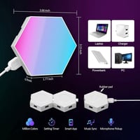 مركز فدك للاتصالات   نشرة نيون خلية نحل 🐝  RGB🌈  عدد 8 قطع ✅  تفاعليه ...