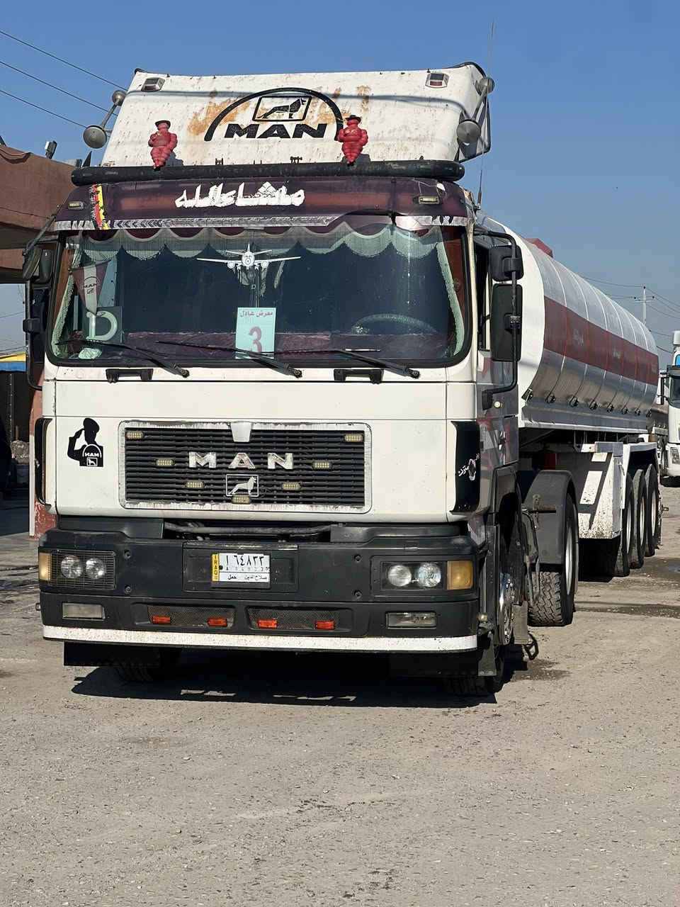 للبيع مان صقر صهريج 

موديل 1994

كير عادي 

نوع صهريج مصلاوي قديم 3/دنيكر بل تاير

رقم صلاح الدين طوناج جديدGBS  لحين20/1/2027

سنوية لحين /16/12/2028

السياره موجود في معرض عادل 

عنوان كركوك مقابل جسر حزيران 

***********
