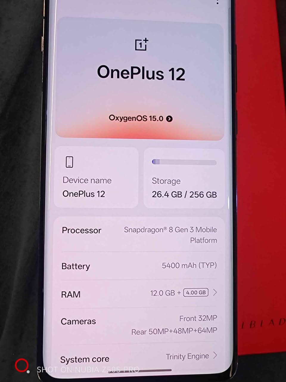 One plus 12 5G 
RAM 12+4 
256GB 
2 sim 
زور زور مةزبوته وةك لوك وايه بى كيشه 
Snapdragon 8 gen 2 زور بقوات ١٢٠ بو بوبجى
كاميراى الترايه زور زور جوانه 
١٠ روژ زمانى لةگةله 
٥٥٠,٠٠٠ معامليكى برايانةى تيا 
توخوا موشتةرى نيت چات مةكه توخوااااا السليمانية, العراق


**إذا كنت صاحب هذا الإعلان وتريد حذفه لأي سبب، رجاءا أرسل رسالة إلى الدعم الفني**