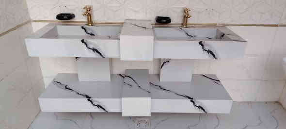 مغاسل بورسلين حسب الطلب
تم تجهيز لاحد مضايف شيوخنه الكرام 
***********🔥
