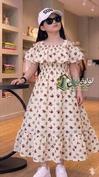 فستان أطفال • صيفي • مقاسات ٤-٦-٨-١٠