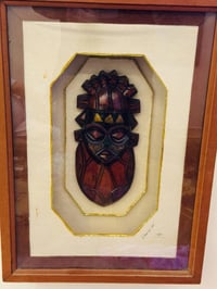 ماسكات افريقي • خشب • نحاس