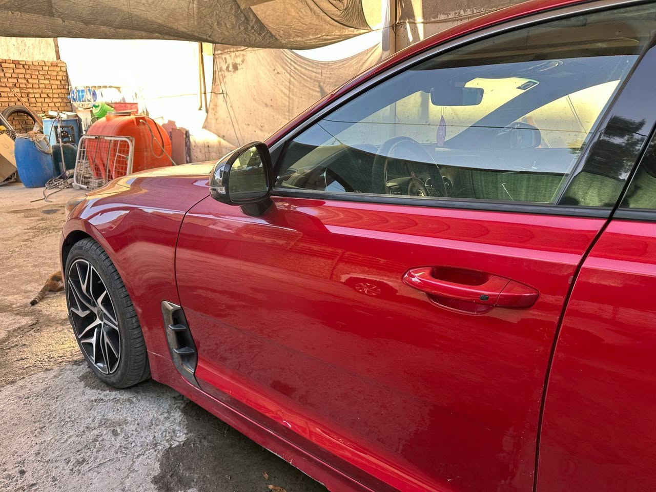 اعلان بيع
كيا ستنكر 
GT LINE 2022 
رقم بغداد حره
محرك 4 سلندر 2500 تيربو جارج فور ويل
عداد المسافة 30 ألف 
نظام صوت harman.kardon سماعه12
لايتات زينون عالي واطئ اصل مع كشافات ليد 4عدسه ليد دعاميه ترحيب
بصمة للابواب مع بصمة تشغيل وتشغيل عن بعد اناره ترحيب
اشارات بالمرايا الجانبية مع حساسات الاجتياز الجانبي
حساسات خلفية اصل مع كاميرا دوارة
ويل كب حجم 18 مع طقم تاير بحالة ممتازة جدا
رادار امامي وتوقف تلقائي
مرايا جانبية شفط كهرباء هيتر مع كفرات كربون فايبر
سقف المركبة بانوراما
صالنصة خلفية رياضية باربعة فتحات
غرفة السيارة جلد اصل
شاشة دشبول كبيرة لمجموعة من الايعازات
تحكم كهربائي متكامل الايعازات لمقاعد المقدمة
حساسات الانحراف عن المسار في الطرق المفتوحة
ستيرن رياضي حرف D مع شفتات ستيرن
مابيها أي مصرف 
ايرباك ستيرن طاك
جاملغ وبنيد مصبوغات 
عليها برمجة وشوتة رياضية 
سبيسرات 2 انج 
عطاس اصلي HKS
داون بايب
بلكات اصلي HKS
كير ومكينة وصدر مكفولات 
تايرات تخم جديد
سبويلر اصلي 
لحية اصلية
دفيوزر  اصلي 
السعر 195  
اي استفسار مراسلة صاحب السيارة 
0770 082 3314
