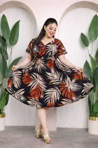 فستان كشمير • كلوش مشجر • فري سايز