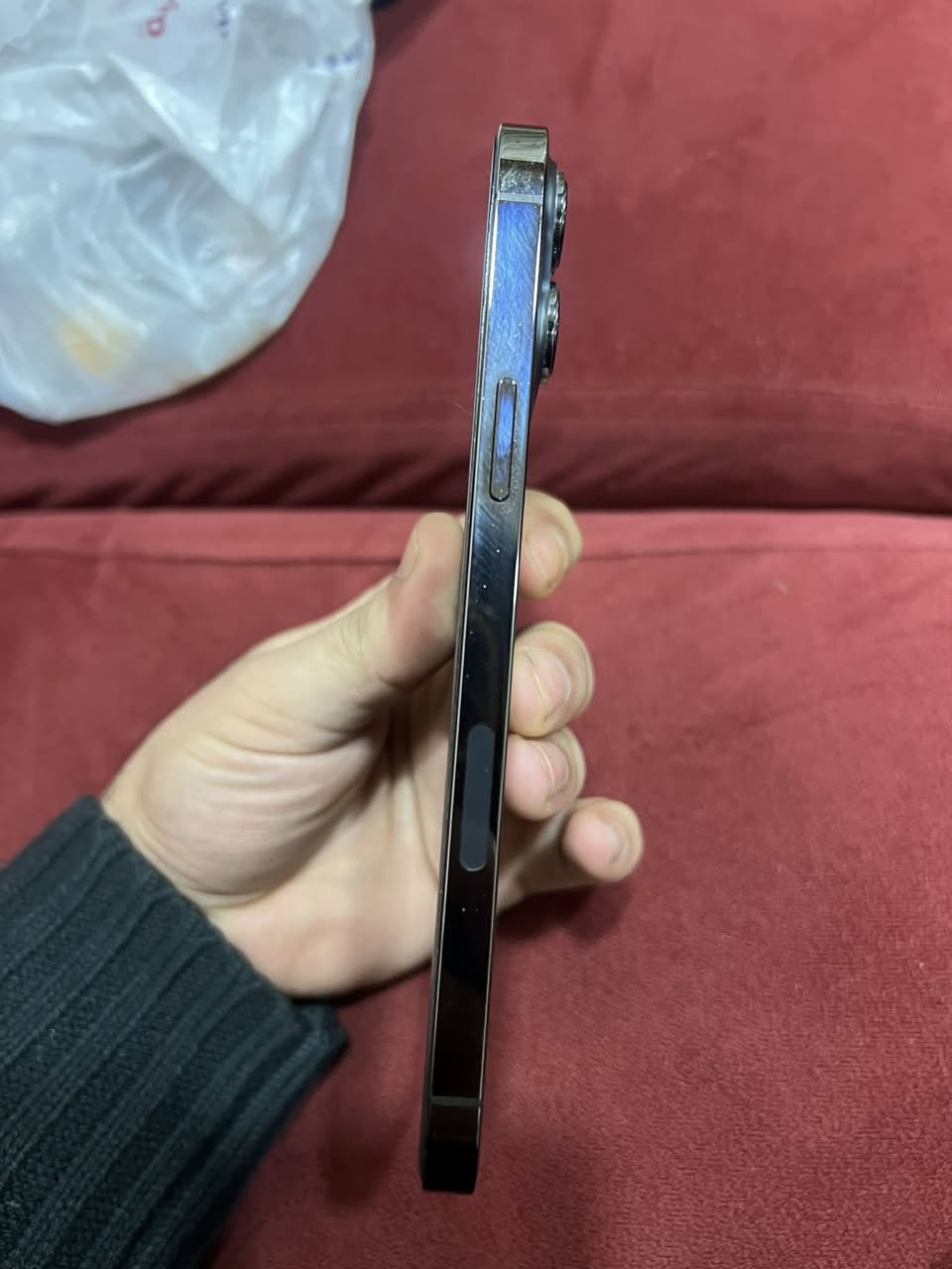 سلام عليكم 13 برو ماكس اسود بطارية 83 ذاكرة 128 نضافة 99‎%‎ شرط بينو سلخ واحد صغير و كلو نورمال ب 580 قفل بيع مستعجل
***********+بي واتساب
