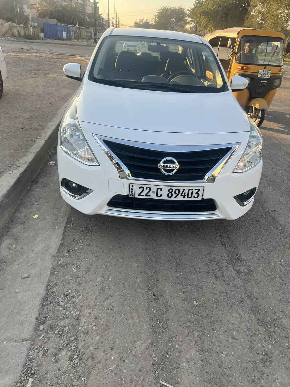 السلام عليكم 
نيسان سني موديل 2023 شاشه وكامره واربع جام كهرباء تبريد خلفي منفصل  بدون صبغ  سعرها 117$
***********
