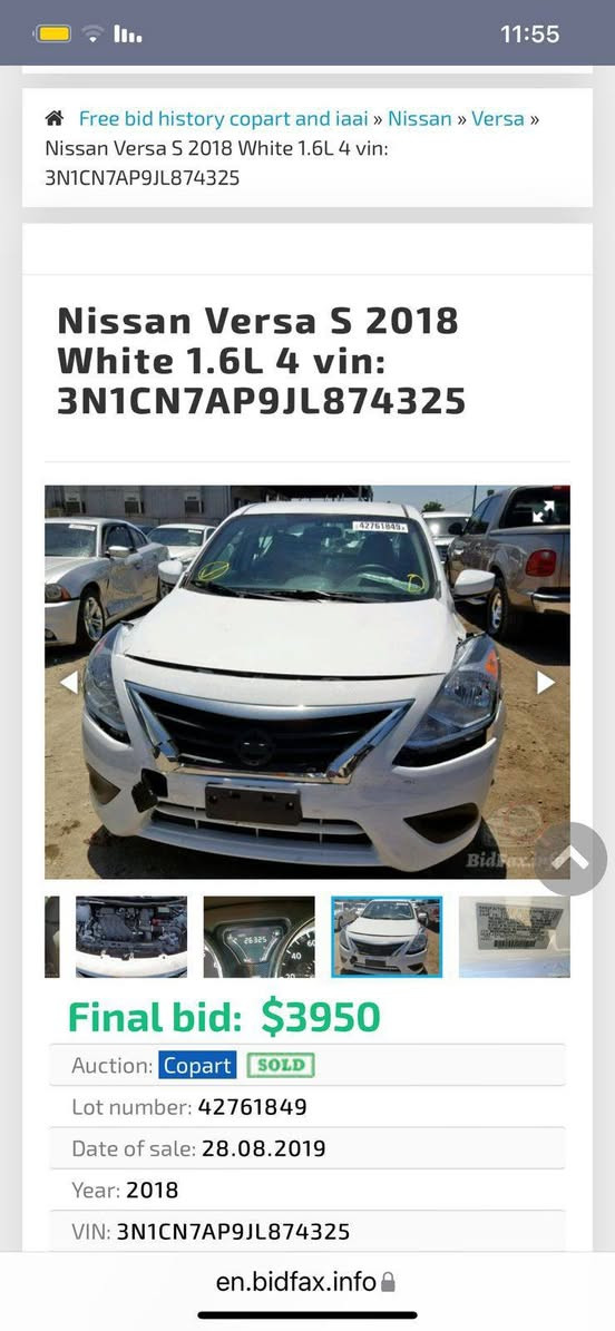 نيسان فيرسا 2018 ماشية ١٢٠ الف
سعرها ٩٥ وبي مجال
صورة فحص موجود
بدون ايرباك 
*********** كركوك, العراق
