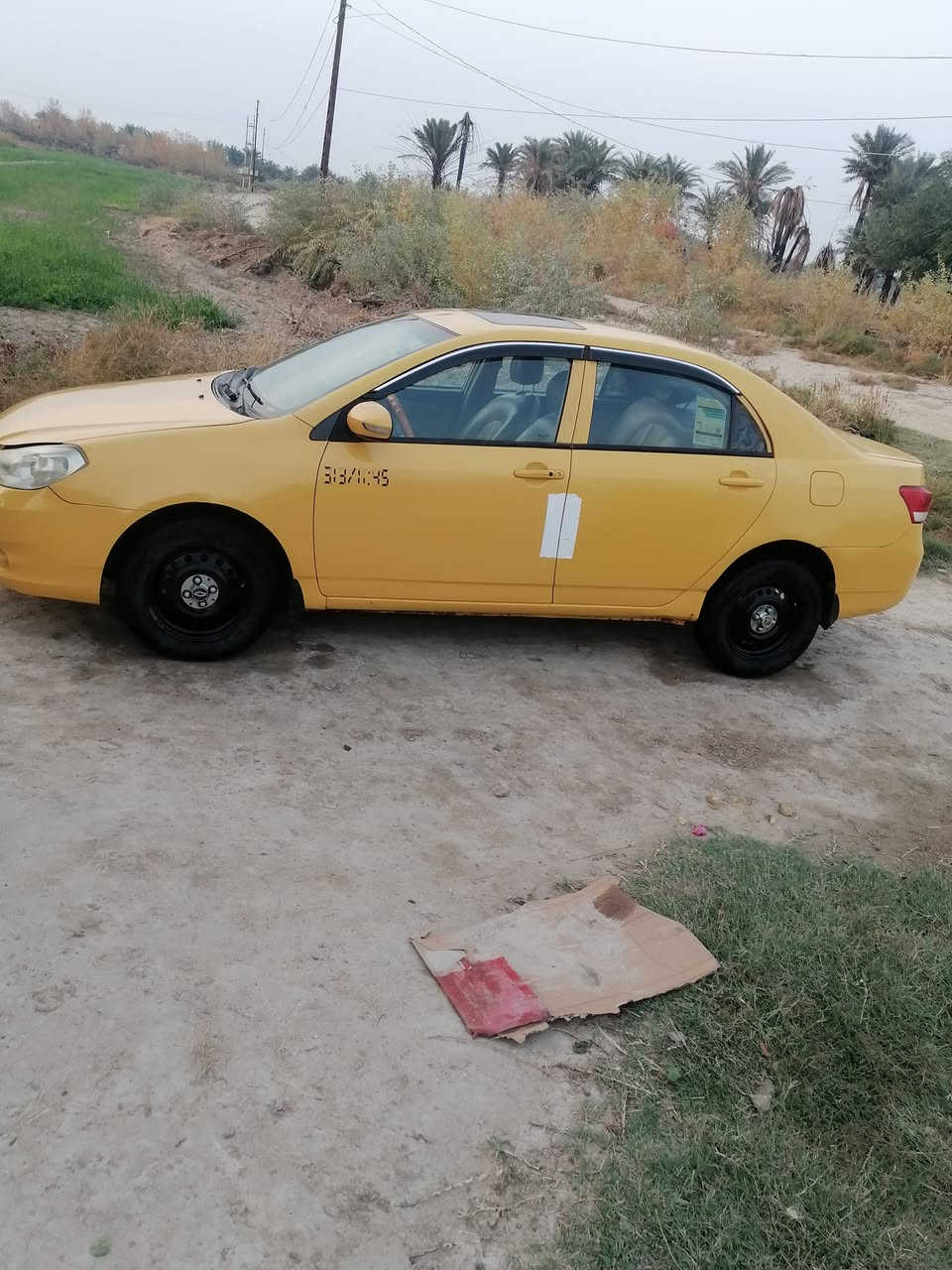 سلام عليكم سياره بي وايدي اجي ثري 2013 سياره جاهزه تبريد حداديه تخم تاير مكينه وكير كورله مصفره هيئه وغرامات رقم واسط انكليزي ابسمي مكان السياره الديوانية السعر 55 اوبيه مجال رقم ***********
