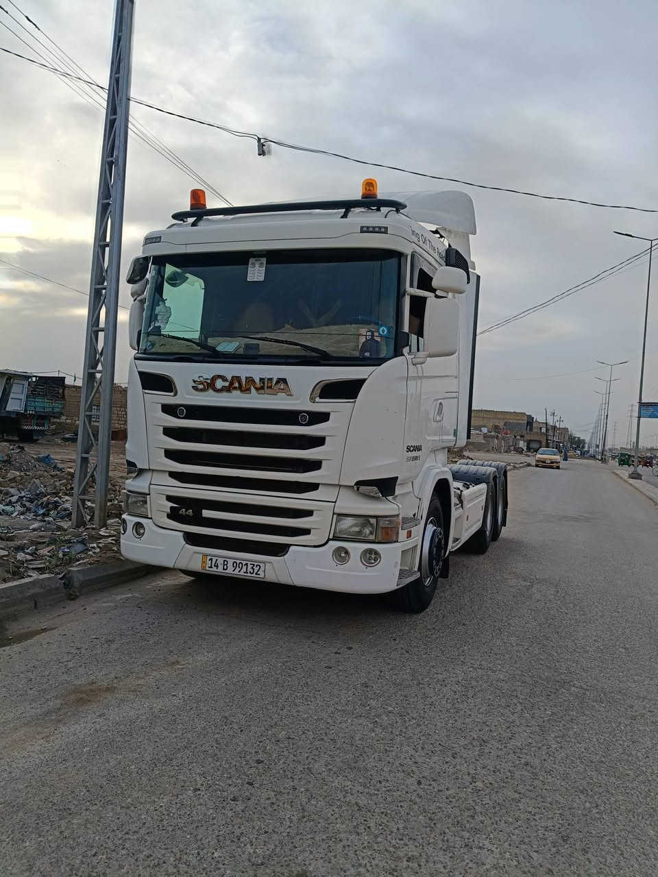 سكانيا موديل 2013 قلاب سنويه منضومه قلاب تخم تاير محرك 440 عرجه رتايدر ثلاجة السعر  خاص مكان ميسان *********** ***********
